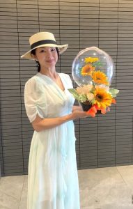 ひまわりダブルフラワーバルーン