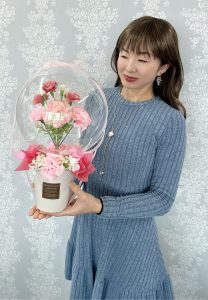 母の日カーネーションバルーンアレンジ Lサイズ