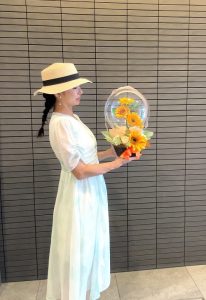 ひまわりダブルフラワーバルーン
