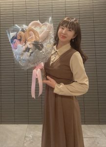 成人式可愛く大きなバルーン花束